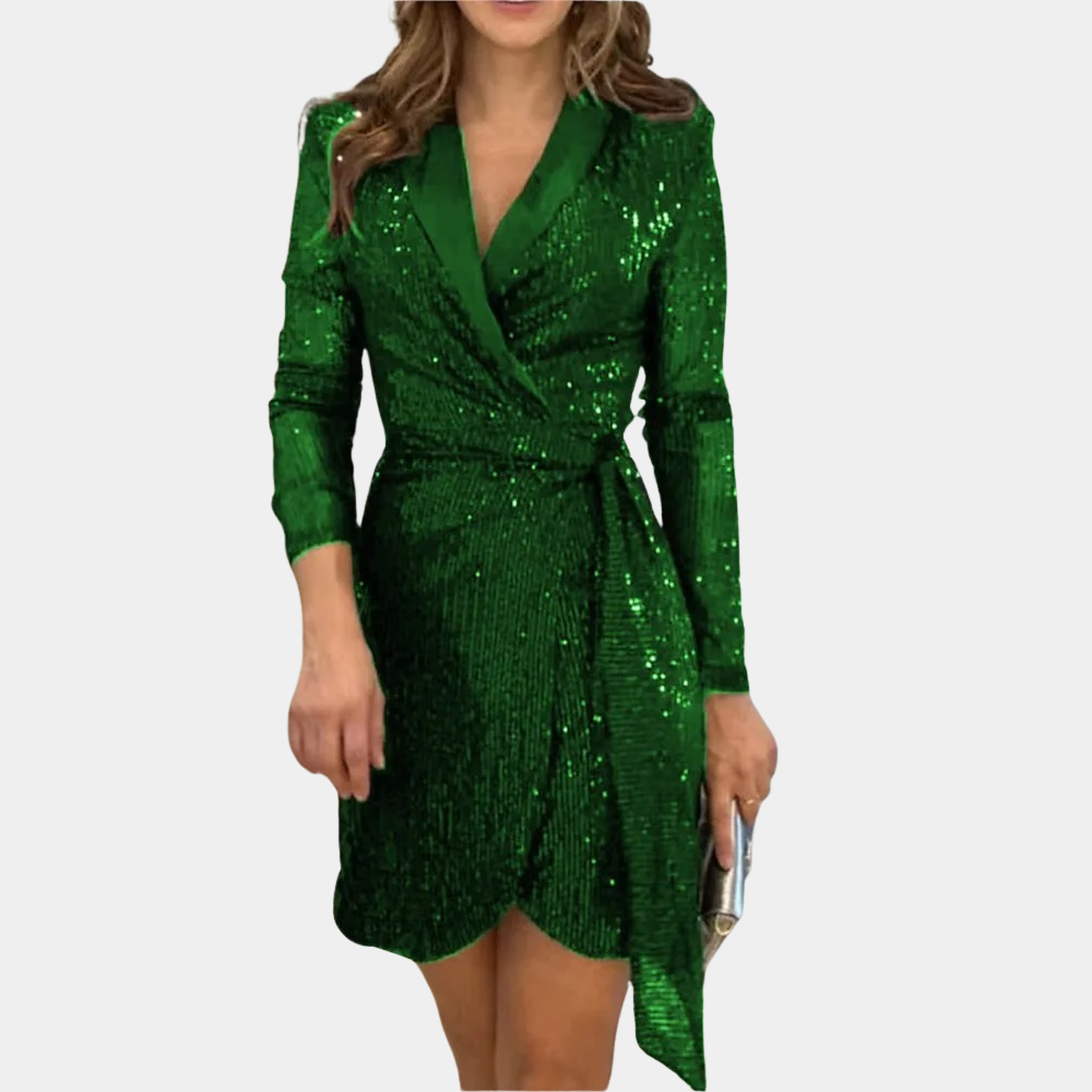 Robe Blazer Élégante Femme avec Ceinture - Sophistiquée et Moderne