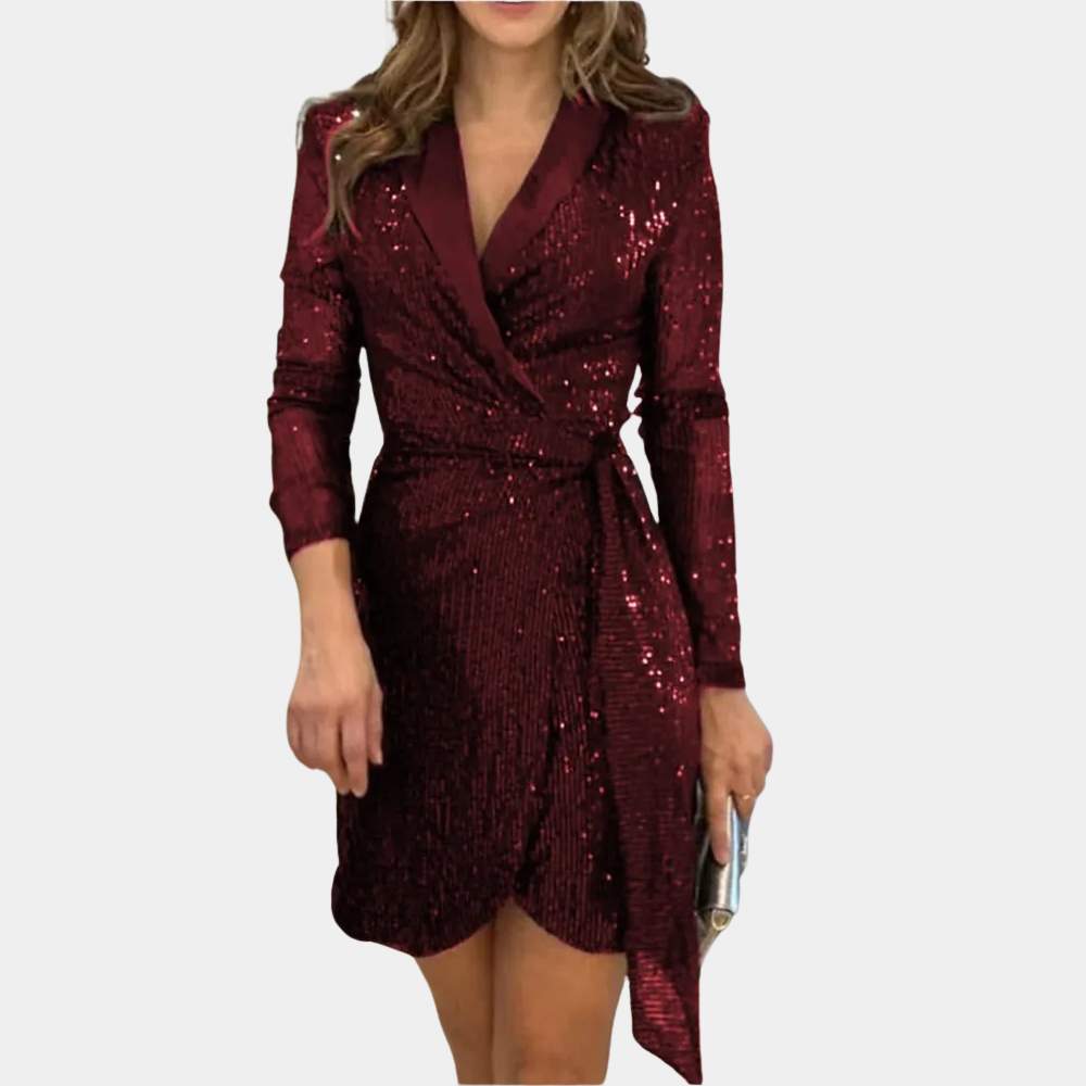 Robe Blazer Élégante Femme avec Ceinture - Sophistiquée et Moderne