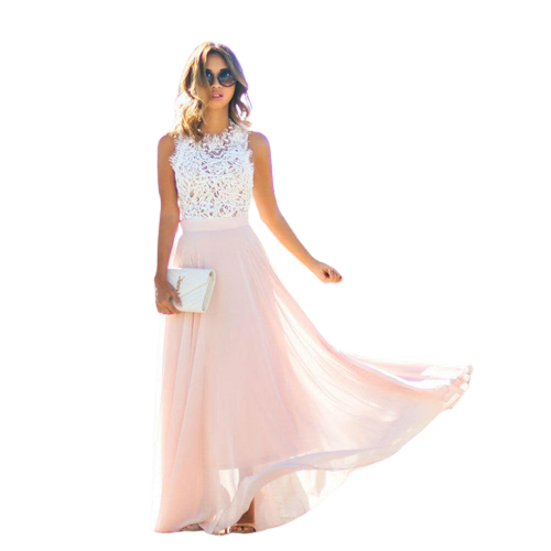 Robe Bustier en Dentelle et Voile pour Femme, Élégante et Sophistiquée