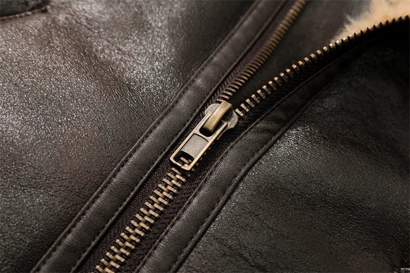 Michelle - Veste en Cuir Chaude