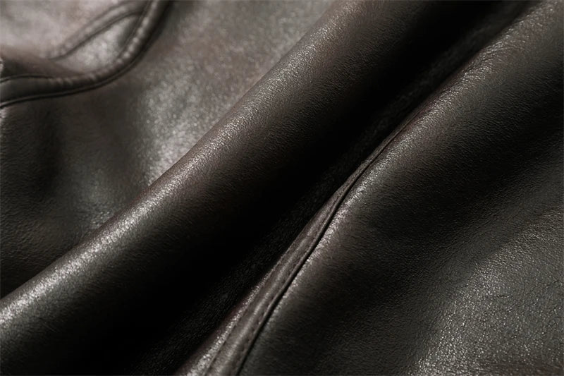 Michelle - Veste en Cuir Chaude