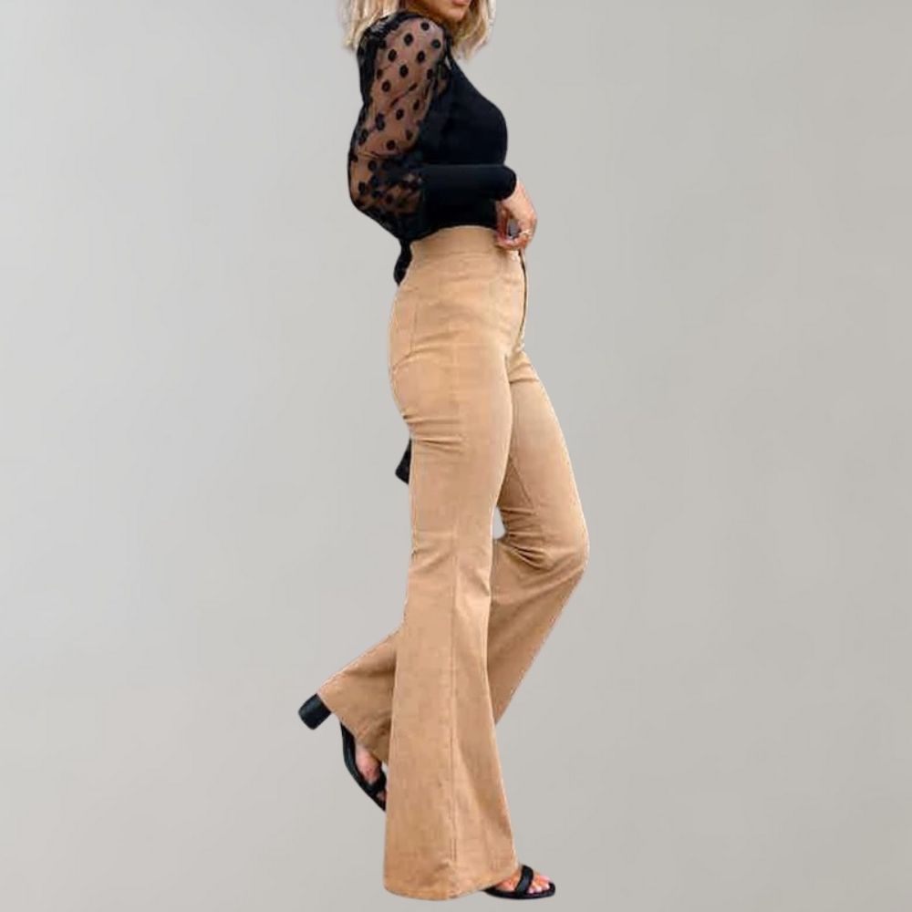 Joseline - Pantalon Évasé en Corduroy